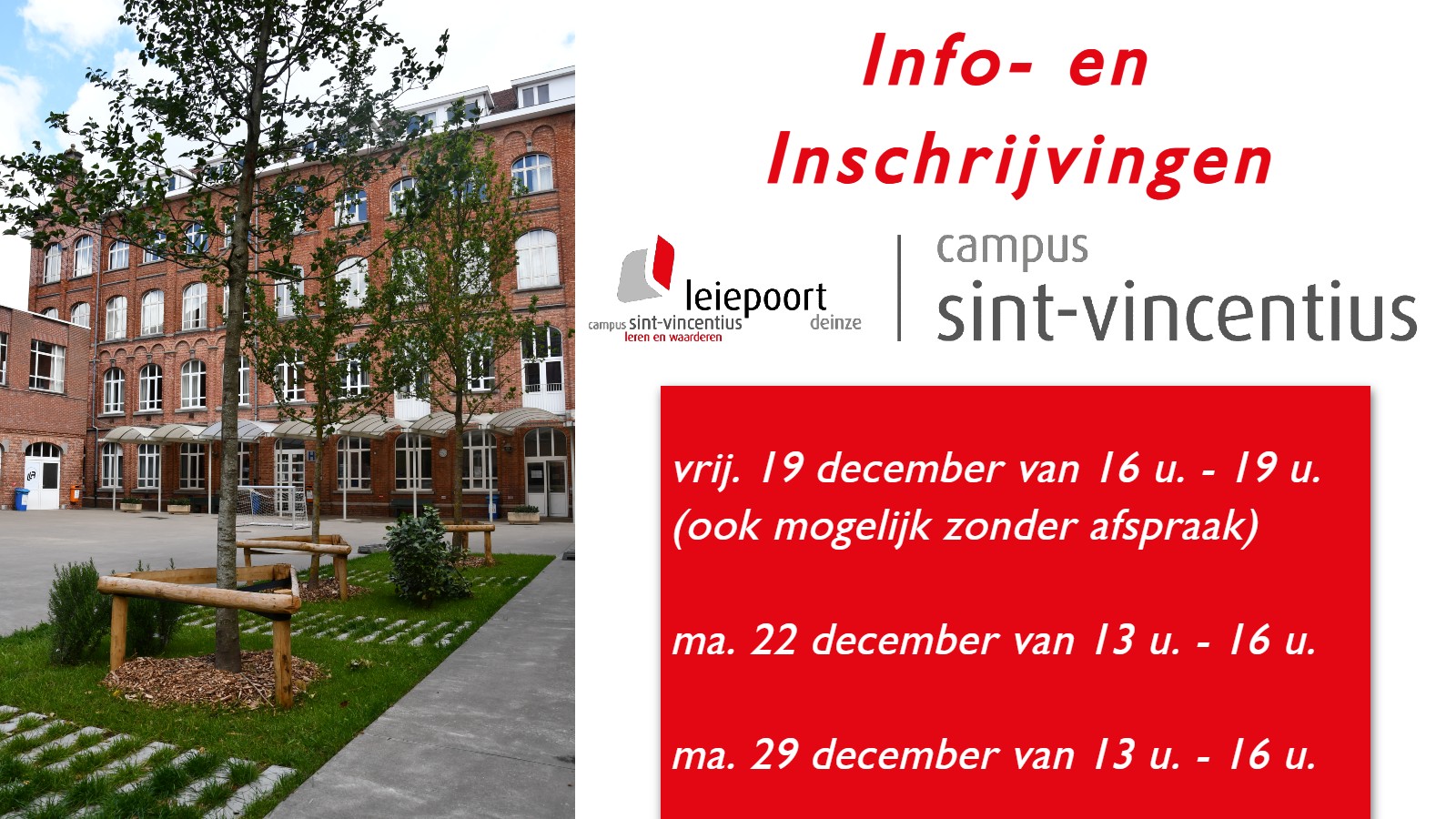 inschrijvingen december 2025